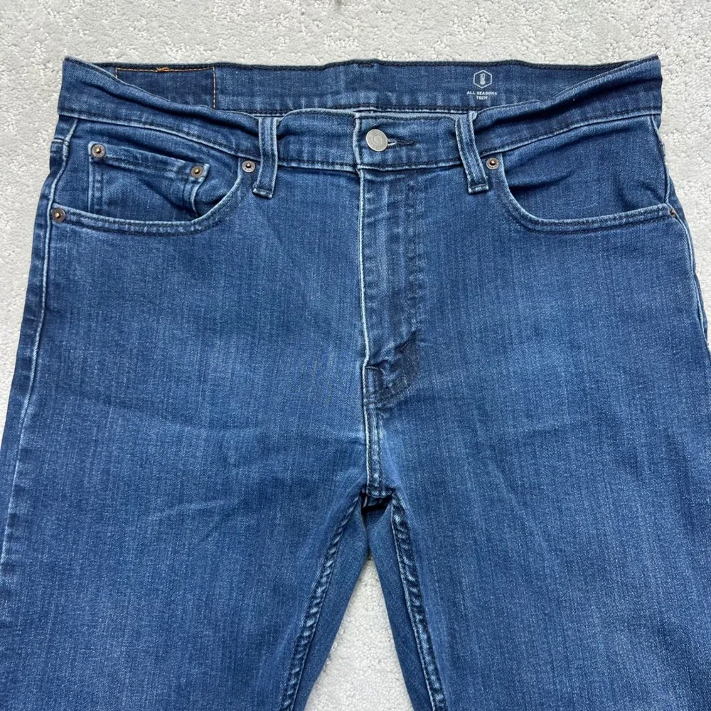 Levis 502 Jeans 33x30(34x28) Regular Taper Blue Denim Stretch All Seasons Tech